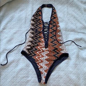 Halter One-Piece Swimsuit